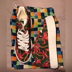 FARM Rio Platform Sneakers Floral Print Multicolor